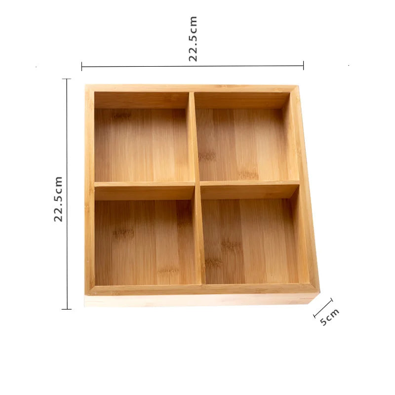 Multi Section Bamboo Tray