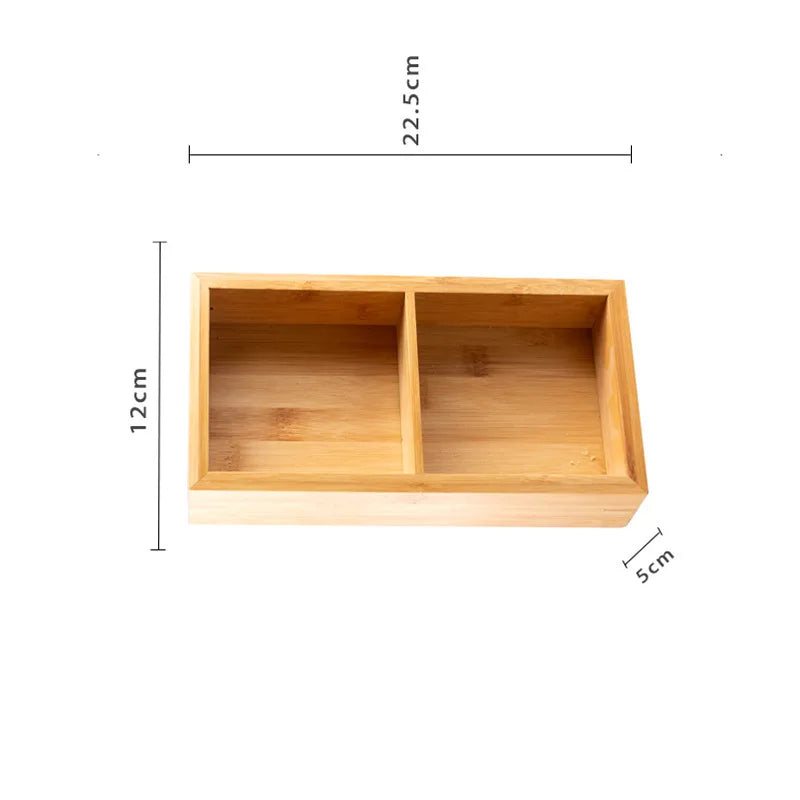 Multi Section Bamboo Tray