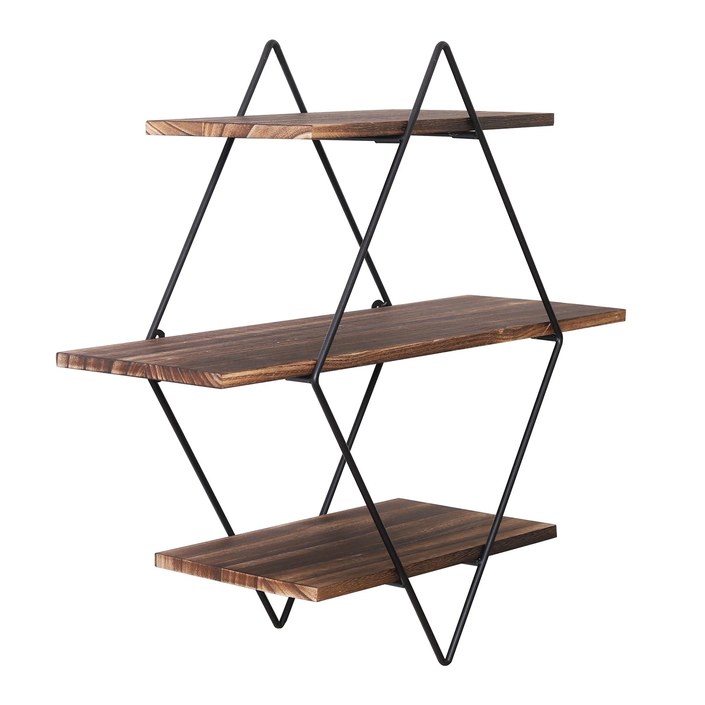 3 Tier Geometric Floating Shelf