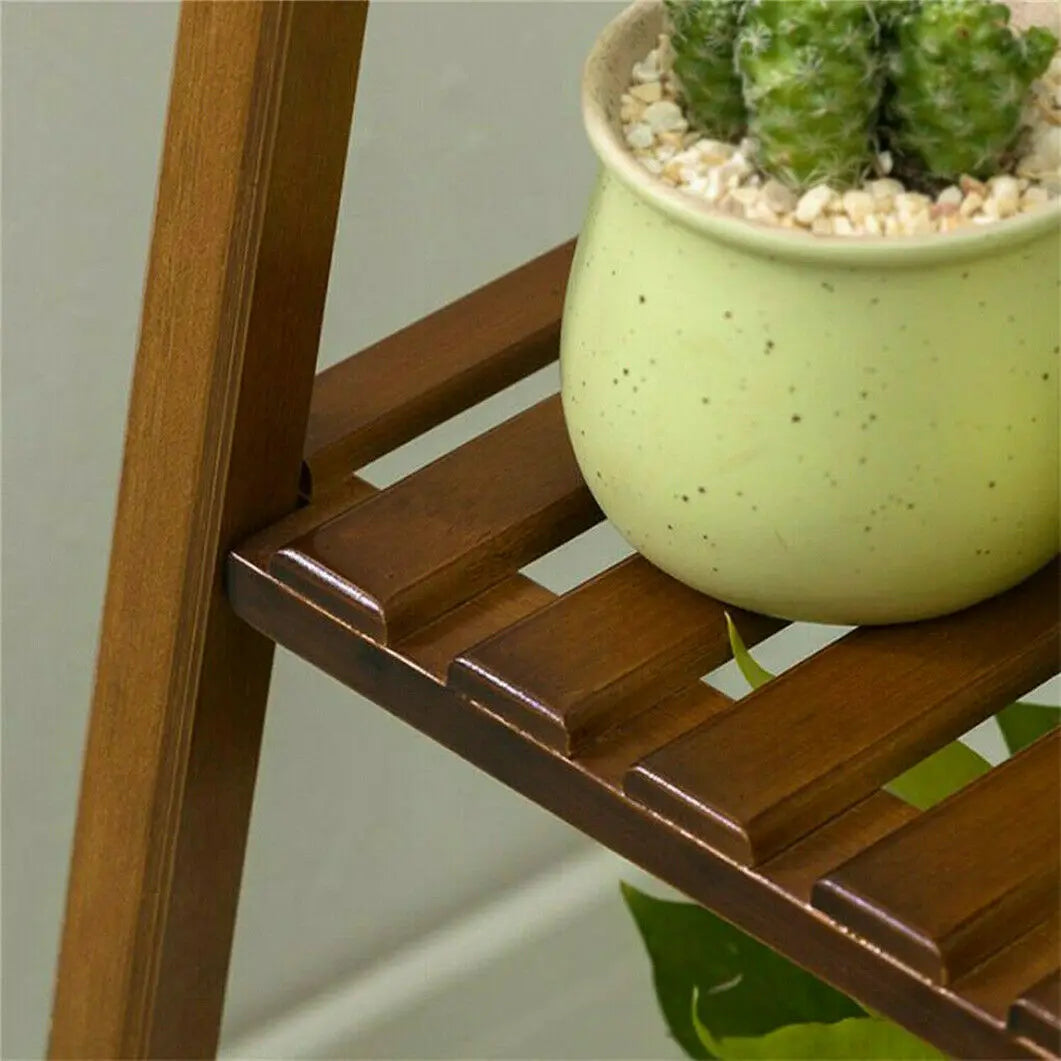 Tiered Bamboo Plant Stand