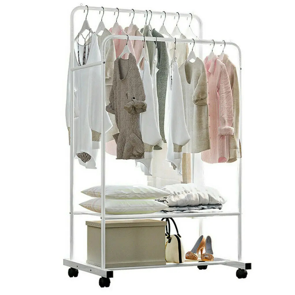 Dual Layer Clothing Rack