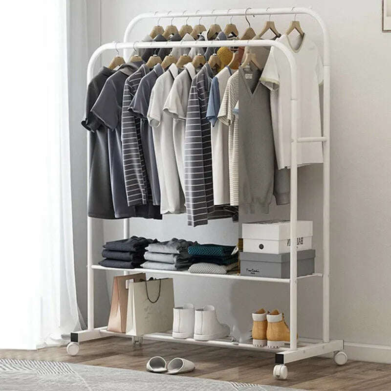 Dual Layer Clothing Rack