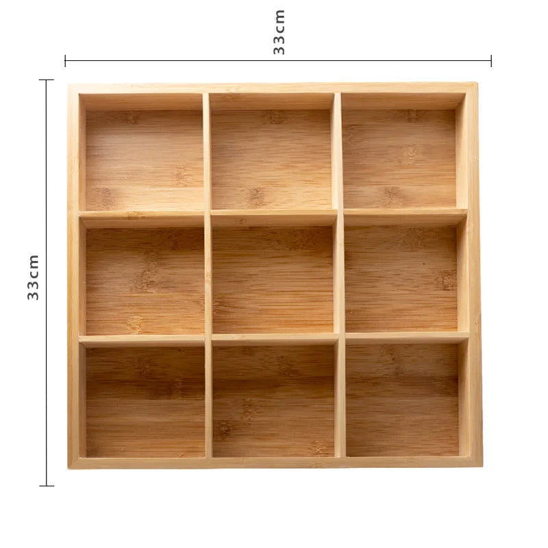 Multi Section Bamboo Tray