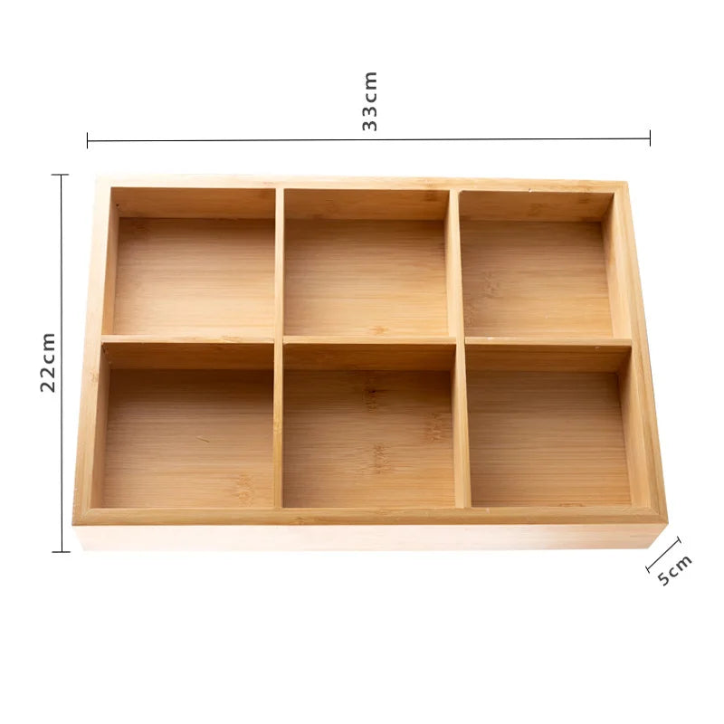 Multi Section Bamboo Tray