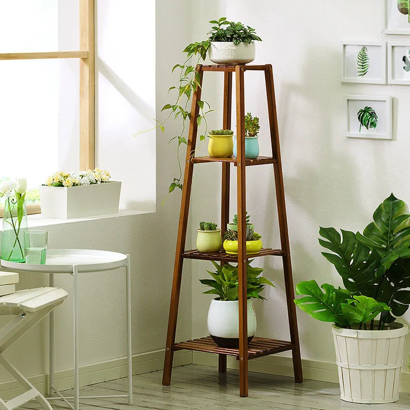 Tiered Bamboo Plant Stand