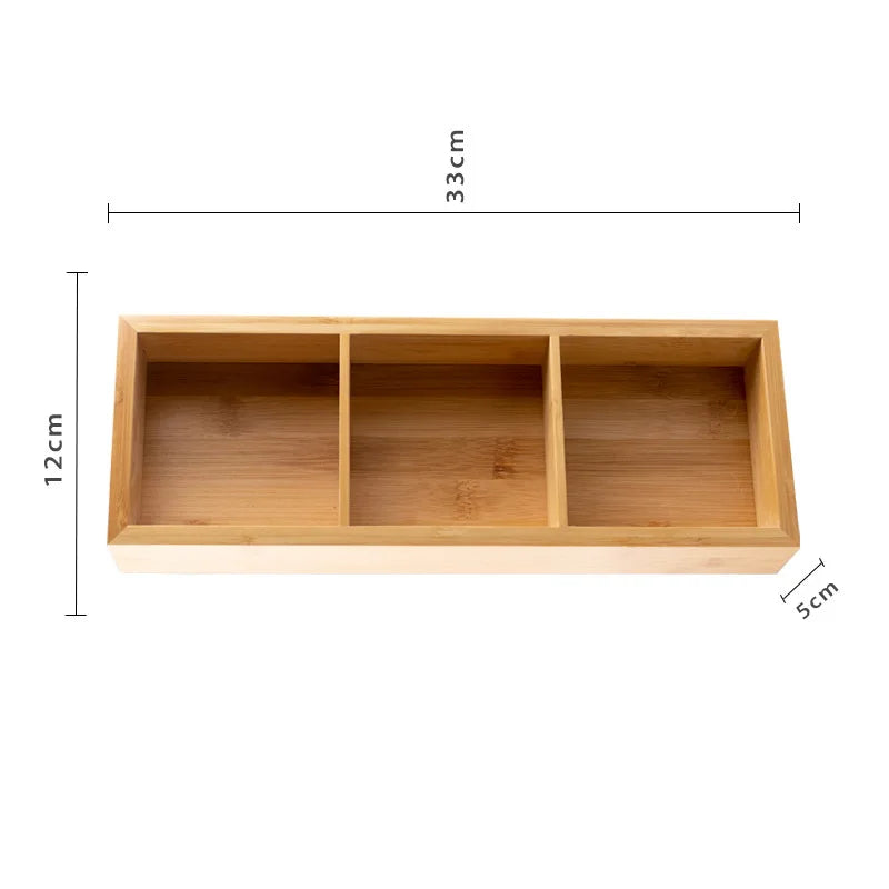 Multi Section Bamboo Tray