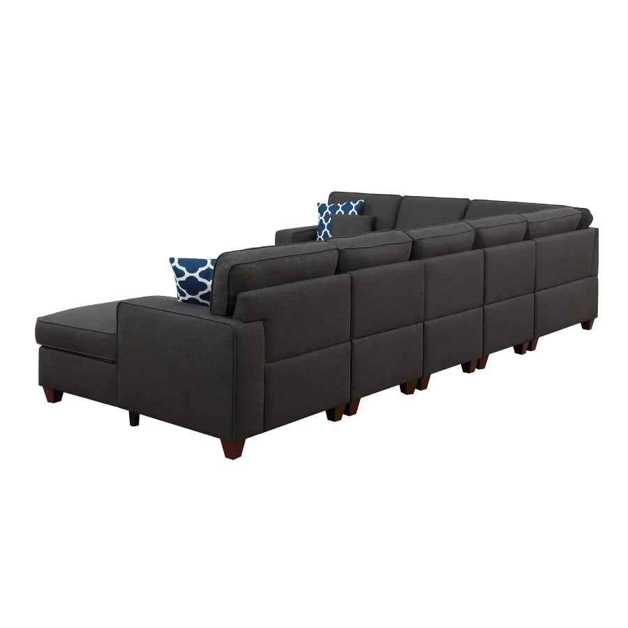 Sectional Sofa with Chaise and Ottoman