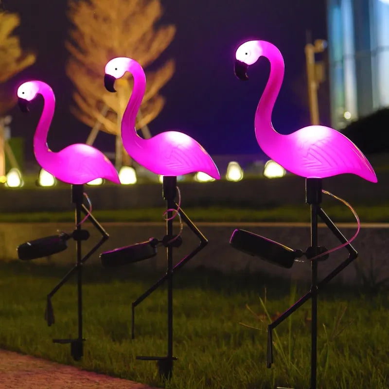 Pink Flamingo Garden Light