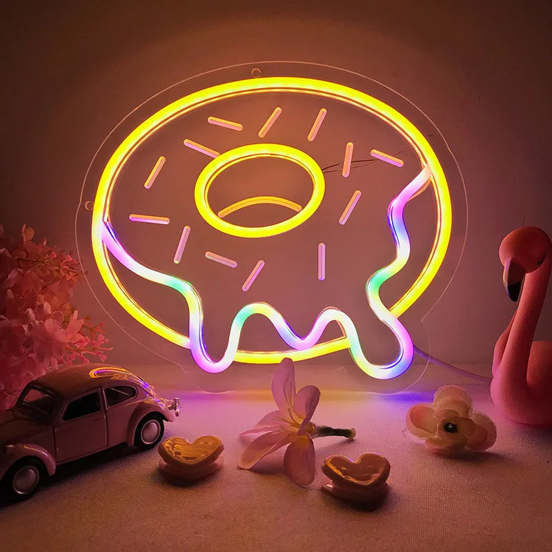 Multicolored Doughnut LED Light