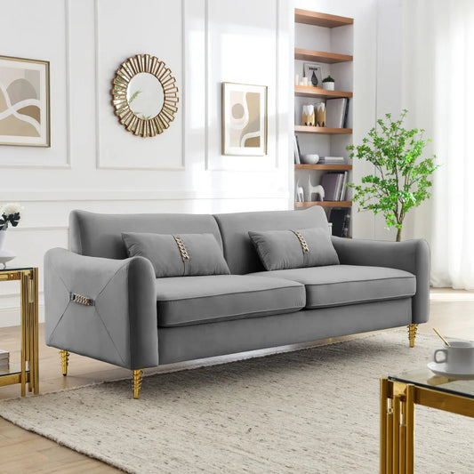 Tufted Back Upholstered Sofa