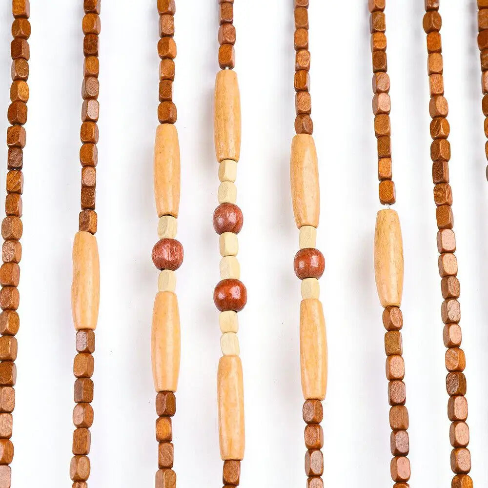 Wood Bead Doorway Curtain