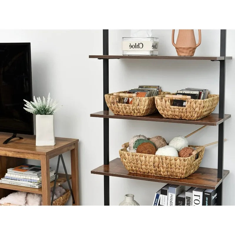 Storage Baskets with Wooden Handles