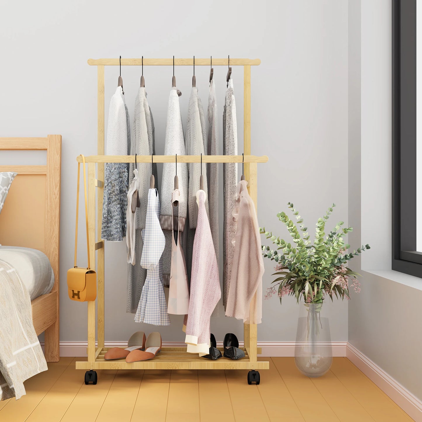 Clothes Rack on Wheels