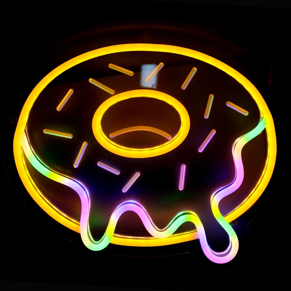 Multicolored Doughnut LED Light