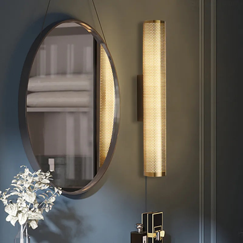 Mesh Cylinder Wall Sconce