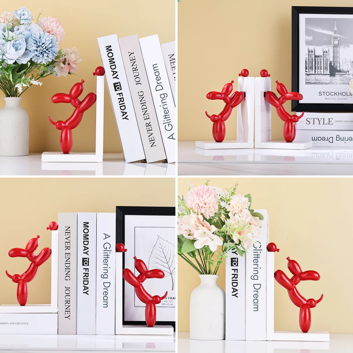 Balloon Dog Book Ends