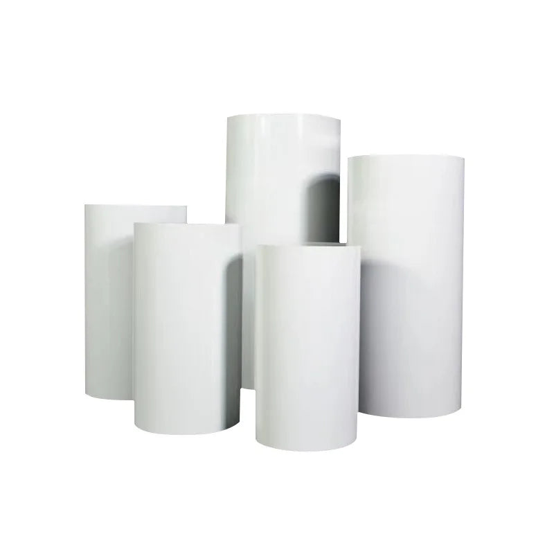 White Cylinder Pedestals