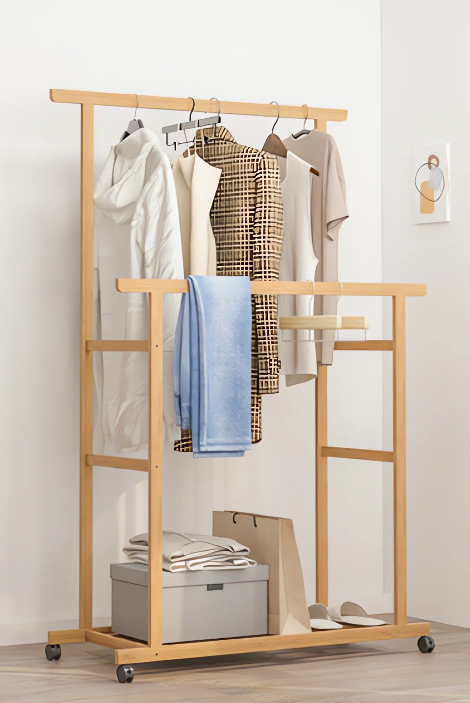 Clothes Rack on Wheels