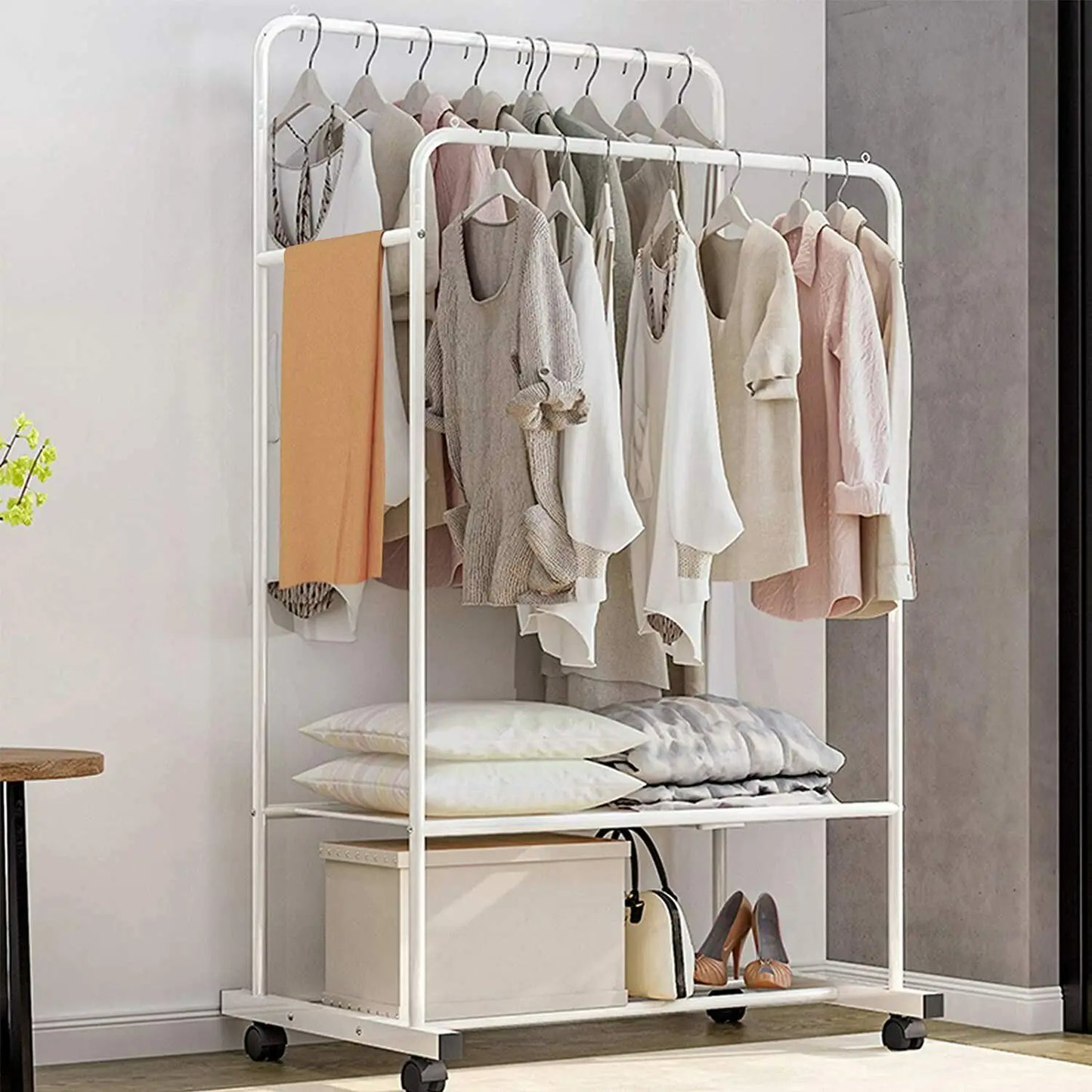 Dual Layer Clothing Rack