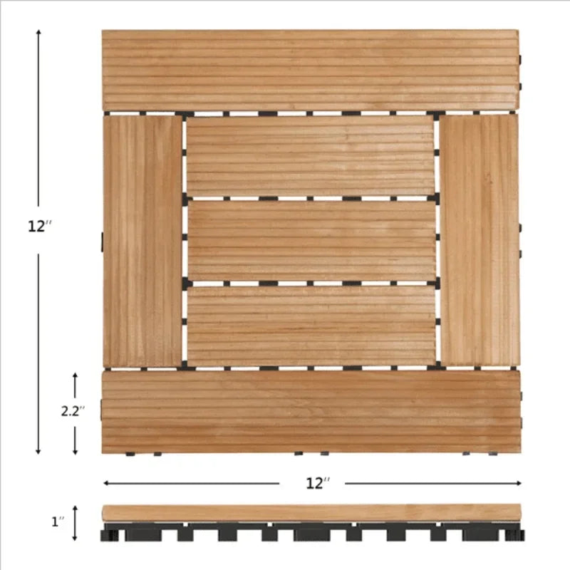 Outdoor Wood Flooring Tiles