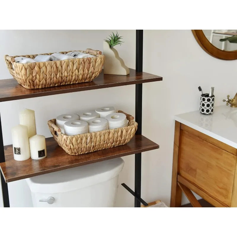 Storage Baskets with Wooden Handles