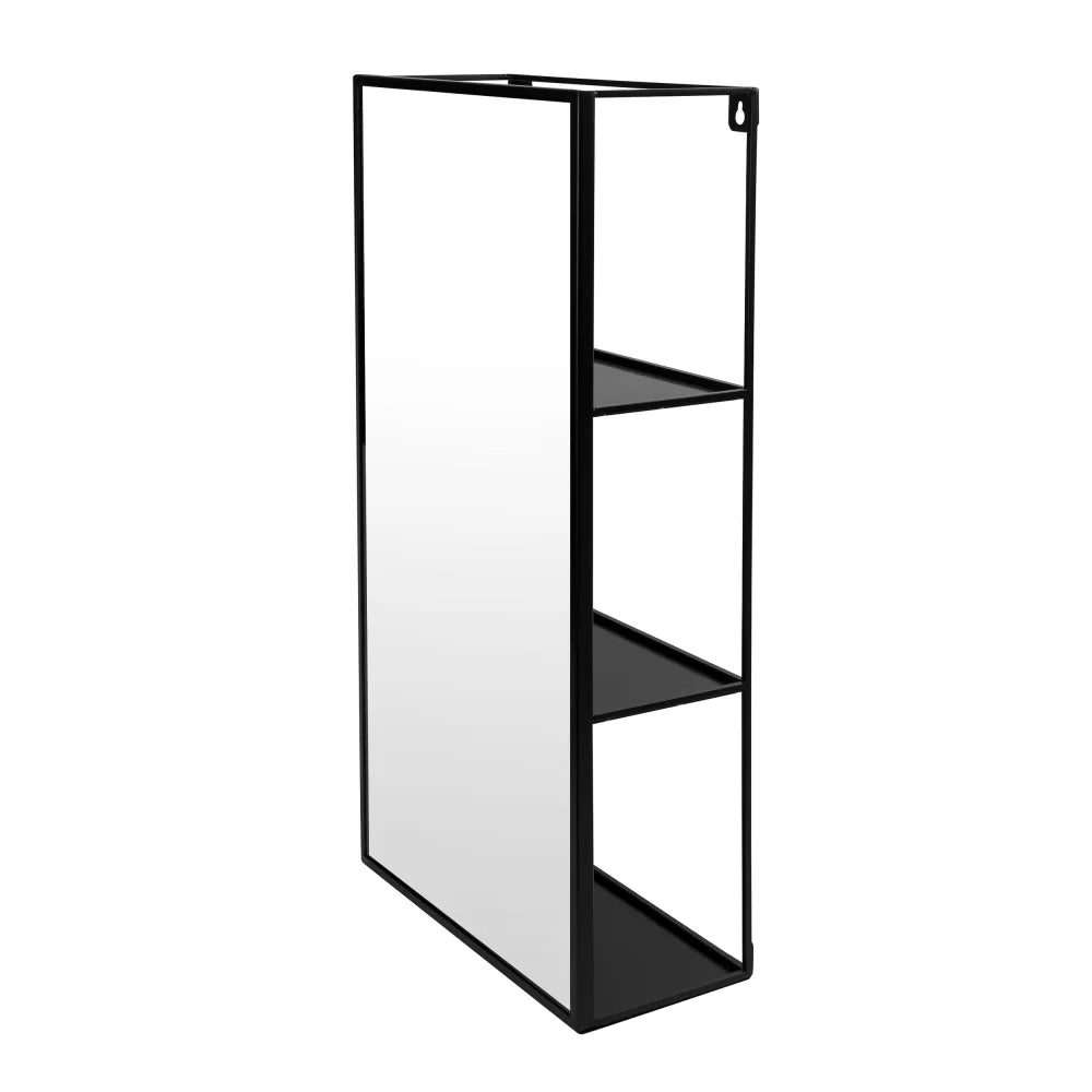 Rectangular Wall Mirror & Storage Unit