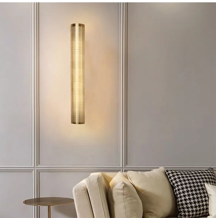 Mesh Cylinder Wall Sconce