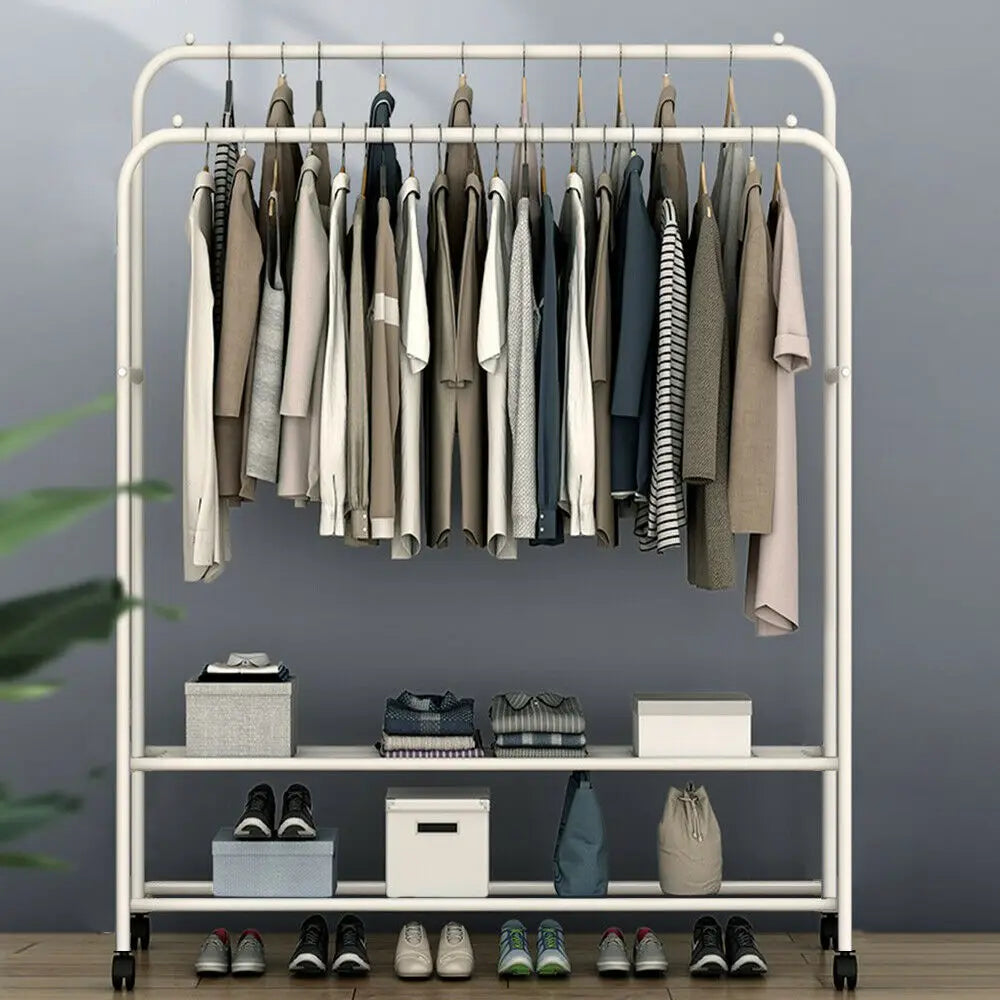 Dual Layer Clothing Rack