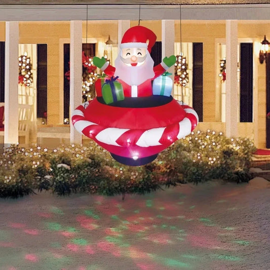 Inflatable Santa Disco Ship