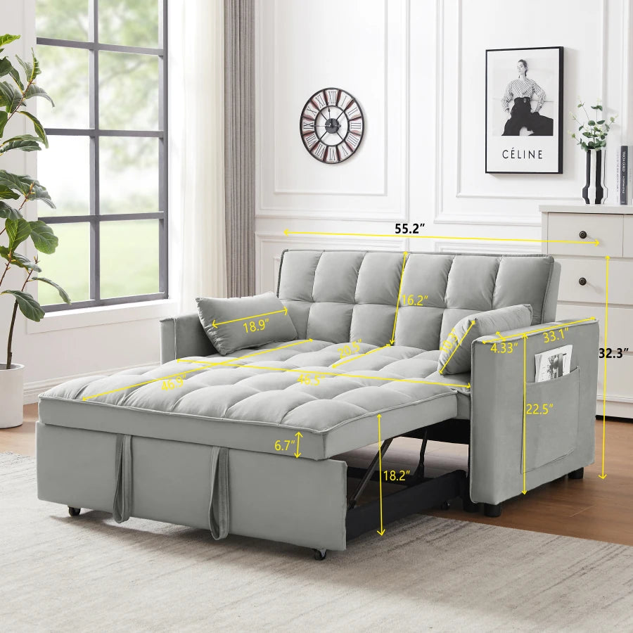 Loveseat Convertible Sleeper